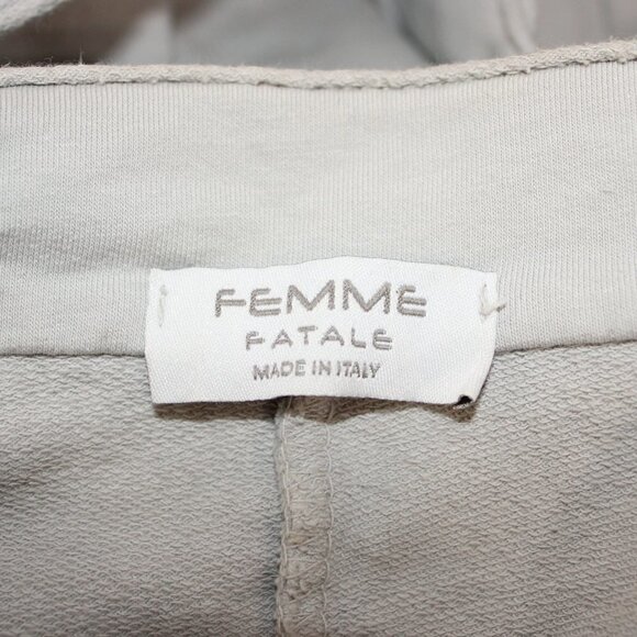 Femme Fatale Italy Size Large Open Front Layered Cardigan Gray - Picture 5 of 6